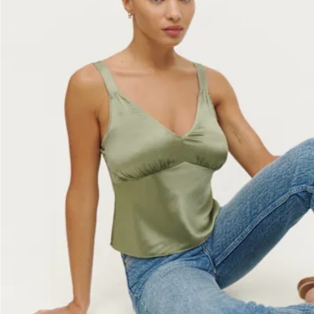 Reformation Silk Camisole Top